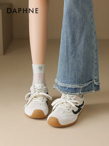 Daphne Ultra Popular Sport Shoes Womens 2025 Autumn New Style Cute Cute Head Tilted Casual Shoes Soft Bottom Not Tired Foot