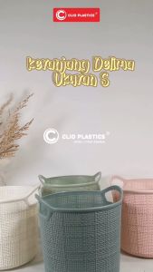 HARGA GROSIR CLIO Keranjang PlASTIK DELIMA S 1 DUS-KERANJANG SERBAGUNA