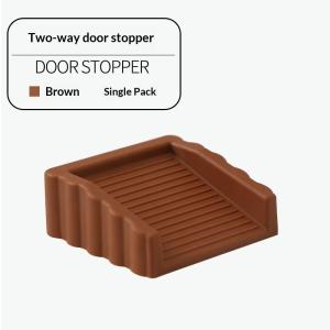 [J] TPR Door Stop Wedge Safety Stopper Reusable Shock Absorbent Anti Collision Home Office Door Bottom Stopper