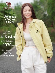 CAMEL | Áo Khoác Ngắn Nữ Chống Gió Phong Cách Casual Đa Năng