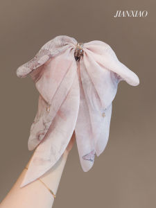  Summer Butterfly Print Shark Clip Hair Accessories by Jane Xiao Japanese and South Korean Style Cloth Material