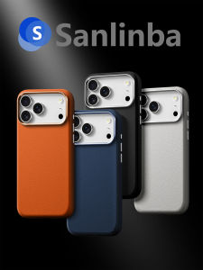 เคสโทรศัพท์แบบซิมมั่นคง Sanlinba สำหรับ Apple iPhone 17 pro Max หนัง PU แบบซิมมั่นคง ป้องกันการตกหล่น ดีไซน์เรียบง่าย ดีไซน์เรียบง่าย