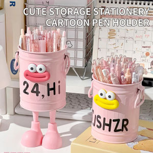 High Aesthetic Cartoon Personalized Pen Holder - Ins Student Desktop Office Decoration - Large Capacity Cute Stationery Storage