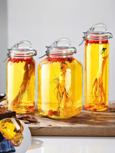 KuaKe | High-end Sealed Long-term Storage Glass Container For Herbal Wine
