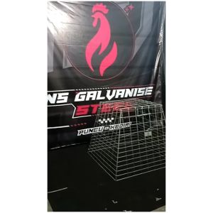KANDANG JEMUR LIPAT GALVANISE MODEL PIRAMIDA JUMBO 90x80x60