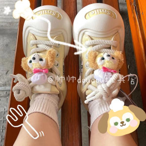 น่ารัก รองเท้าเชฟ ลูกไม้ หัวเข็มขัดตกแต่งรองเท้าผ้าใบที่ถอดออกได้ Sherry Rose ดอกไม้อุปกรณ์เสริมห้องครัวธีม Diy Craft Supplies