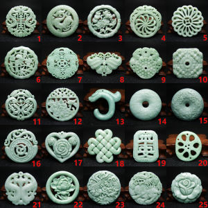 Antique Style Pendants Natural Guizhou Jade Hanfu Waist Accessories Men Women Models Jadeite Necklaces Charms Fashion Jewelry