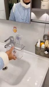 Shower Suction Cup Shelf Basket Light Glacier Pattern One Second Installation bathroom Organizer Storage Rotating to Suck Remove