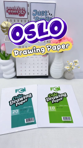 FCI Oslo Paper 9 x 12 Inches | Bright White Smooth Drawing Paper | Available in 10 & 20 Sheets | School Office & Art Supplies (Sold Per Pack)