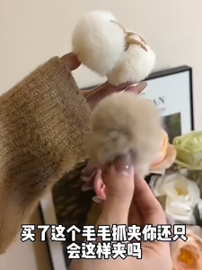 Plush Hair Clip Cute Korean Fashion Hair Claw Hair Accessories Women