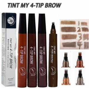 Eyebrow Pencil 4 Tip Liquid Brow Tattoo Pen Paint Makeup Eyebrows Waterproof Cosmetic Eye Brow Liner