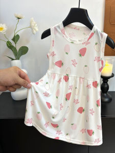 Summer Thin Ice Silk Girls Dress