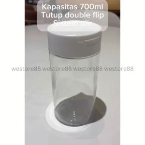 Stoples Makanan Snack Serbaguna Duo Flip 700ml Bahan Plastik Food Grade(1pcs) WEO IF8378