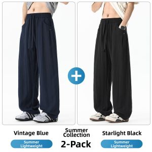 Paul Frank | Summer Linen Breathable Drapey Loose Wide Leg Casual Pants