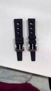 Dây Đeo Đồng Hồ Cao Su Chống Nước 20mm 22mm Khóa Nhanh Kiểu Nhiệt Đới Dành Cho Nam Phụ Kiện Đồng Hồ Lặn Truyền Thống Với Khóa Cài Bạc