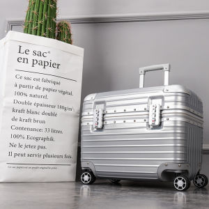 18-Inch Portable Luggage Suitcase with Camera Compartment for Men And Women Sporty ABS+PC Carry-On Suitcase with 360°Wheels