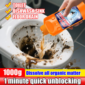 💥100% Effective💥Sink Toilet Clogged Remover 1000G Sink Declogger Strong Dredge For Floor drains sinks toilets bathtubs ectDrainage Clog Remover Sink Drainage Clogged Remover Pipe Dredging Agent Toilet Bowl Clog Remover