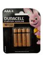 ถ่าน Duracell everyday Alkaline AAA 1.5V แพค 4 ก้อน ของใหม่ ของแท้. 