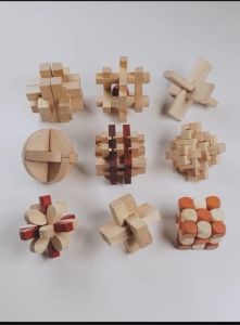 YiGo (鲁班锁) 孔木锁 古典成人智力 儿童智力玩具 拆装解环解锁榫卯 鲁班锁 解环玩具 解锁玩具 解压玩具