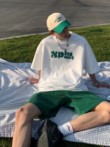 High Quality Pure Cotton Short Sleeve T-Shirt Loose Fit Mens Street Style Summer New Trendy Brand Couples Half Sleeve Shirt