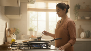 Prestige Durastone 33cm Non-Stick Dosa Thosai Tawa | 6-Layer Hard Anodised Chapati Flat Pan | Metal Spoon Friendly (Induction)
