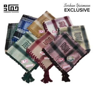 Sorban YasmeenSorban Arifat Segi Empat Rumbai Sorban India Saudi Sorban Santri Hamada Fashion