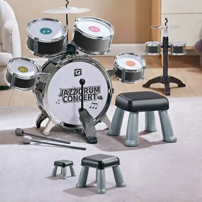 YISBRO | Childrens Beginner Home Practice Toy Drum Set