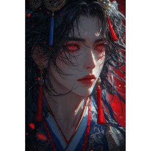 BILIBILI | Oil Painting By Numbers Kit Anime Boy Pictures By Numbers Home Decor Holiday gifts Birthday gifts