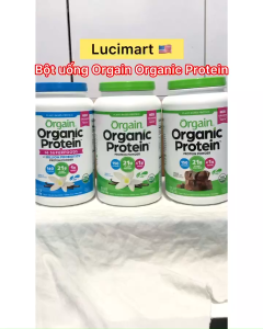 [HCM]Bột đạm thực vật hữu cơ Orgain Organic Protein Plant Based Protein Powder nhiều hương vị [Hàng Mỹ]