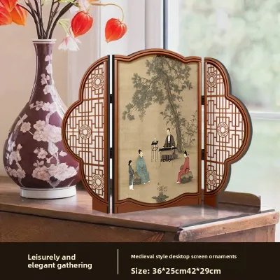 XIANGYUE | Mid-century Style Decorative Cabinet & Wall Art Foldable Screen