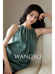 WANGXO | Bộ Đồ Elegent Chống Nhăn Cupro & Tencel với Hạt Trang Trí Handcrafted