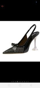 Sendal Sepatu Wanita Tipe Hak Kaca Tinggi High Heels Model flatshoes Brukat Pantofel