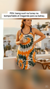 ANNA Pambahay Dress (Fit XL-3XL) – Cotton Spandex Printed Dress for Comfort & Style!