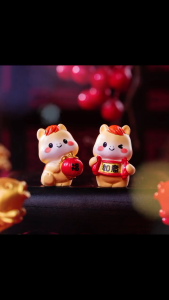 DAKENA –  Ornament miniatur pajangan Imlek Hiasan Imut & Estetik Tema Tahun Kuda Imlek Hoki keberuntungan