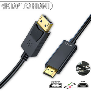 1.8M DP To HDMI-compatible Cable 4k DisplayPort To HD Adapter Male To Male DisplayPort To HDTV Converter for Monitor Projector