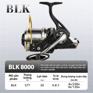 Máy câu cá billings ống cuộn hoàn toàn bằng kim loại dòng 8000