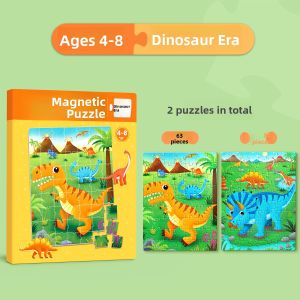 STARRY ARK | Magnetic Dinosaur Puzzle for Children 3-6 Years Old