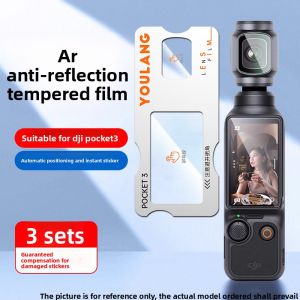 LINGKEN | DJI Pocket3 Tempered Glass Screen Protector Full Cover Anti-Fall Camera Lens Filter Osmo Full Screen Protection High Definition