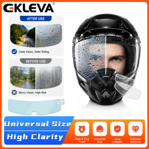 EKLEVA Universal Motorcycle Helmet Anti-fog Film and Rain Film Durable Nano Coating Sticker Film Helmet Accessories