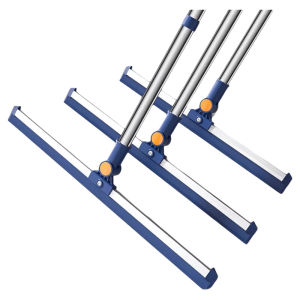 Magic Broom Silicone Squeegee Floor Scraper Two-In-One Bathroom Household Cleaning Tool Stainless Steel for Kitchen And Home