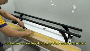 GECA CP-13 UNIVERSAL CROSSBAR 6 & 7 FEET/54 POLE BLACK