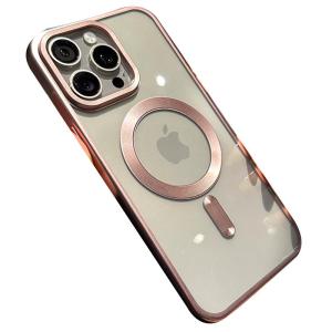 MENGKE.CASE | Elegant Matte Electroplated Transparent Magnetic Phone Case