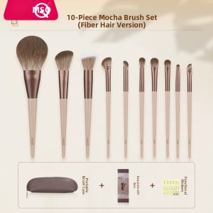 MSQ | Animal Hair Makeup Brush Set for Powder Blush Contour and Eyeshadow