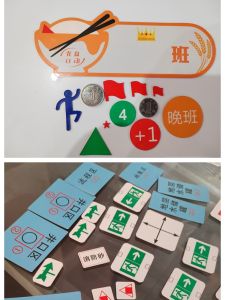 แผ่นดำแบบพิมพ์ด้วยแม่เหล็กที่ลบได้พร้อมพื้นผิวยางยืด ตารางปฏิทิน ปิดกาว UV ดูดซับแม่เหล็ก แผ่นดำสีขาว