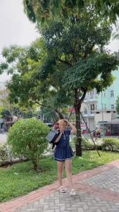 Cặp học sinh 17 Kiểu-Nẹp giữa-Chữ T-Lề trái-Cms-Ngang đôi-Khung xanh-Viền thêu chỉ xéo đa năng [CÓ SẴN]