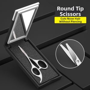 LVSHANGJIA | Mens Round Tip Sharp Nose Hair Scissors