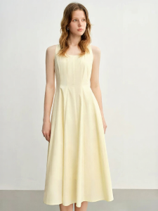 DUSHU | Slim Elegant Corded Dress