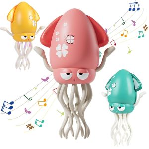 Electric Dancing Squid Toy with Light and Music for Kids
