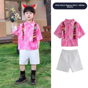 SHABAOSHI | Judy Bunny Police Officer Costume Zootopia Lolita Dress Girl Nick Fox Costume Set Boy