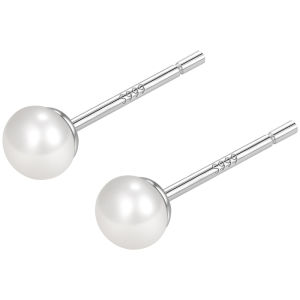 Lnieer | Bông Tai Bạc Đế Chất Sterling Freshwater Pearl